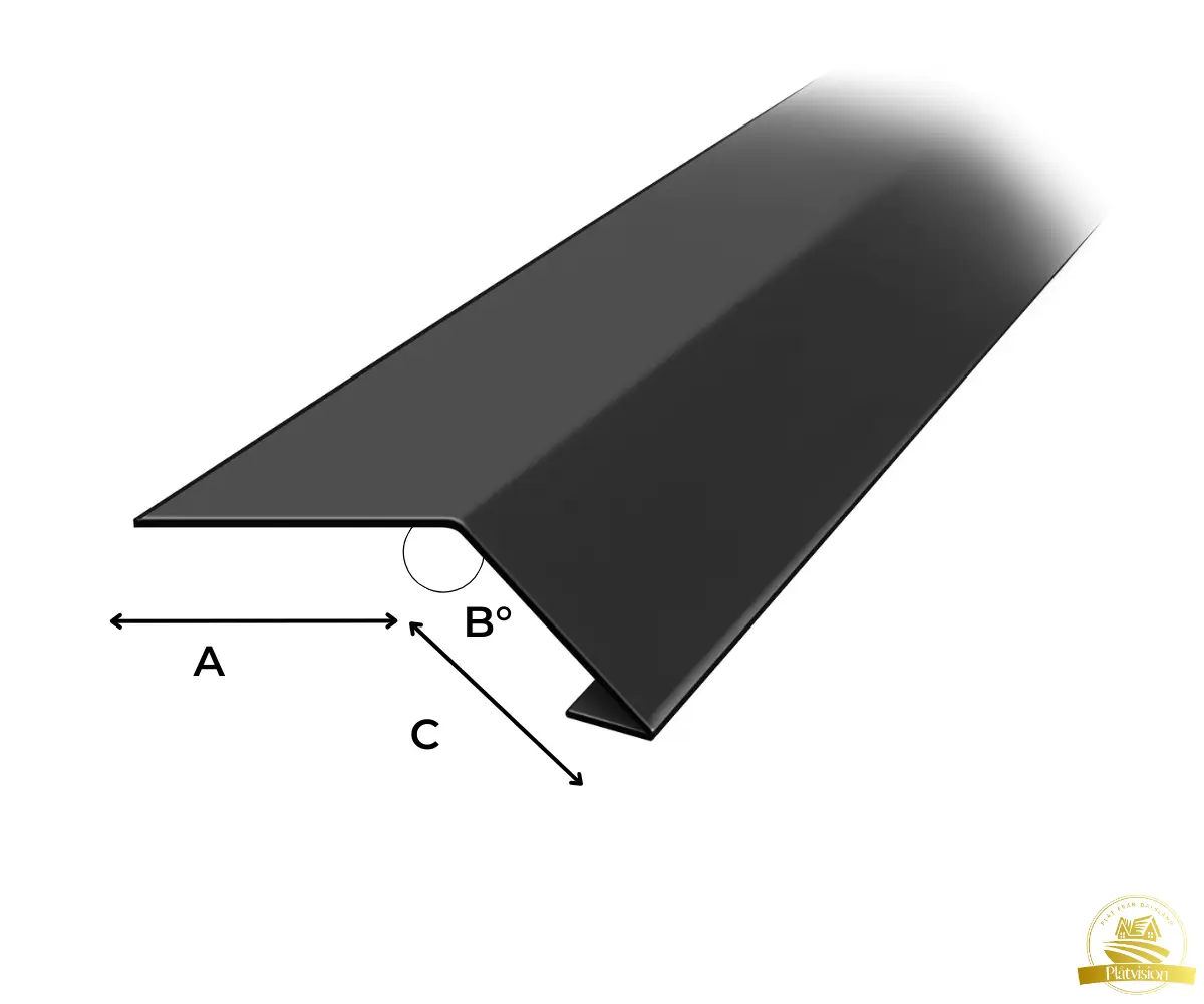 FOTPLÅT 120 X 70 L=2500 MM SVART 015