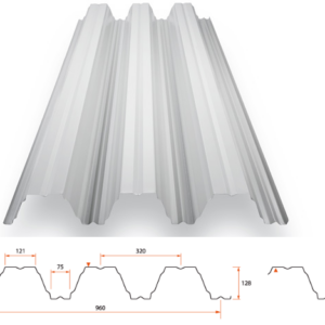 Självbärande takplåt TP 127I Innertak & Entresol – Stark högprofil för krävande byggnationer